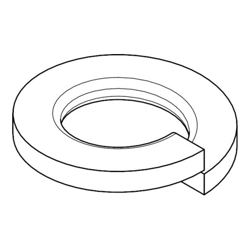 DIN 128 Federring, FST A 8 KP