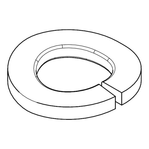 DIN 128 Federring, FST mech.Zn B 5 KP