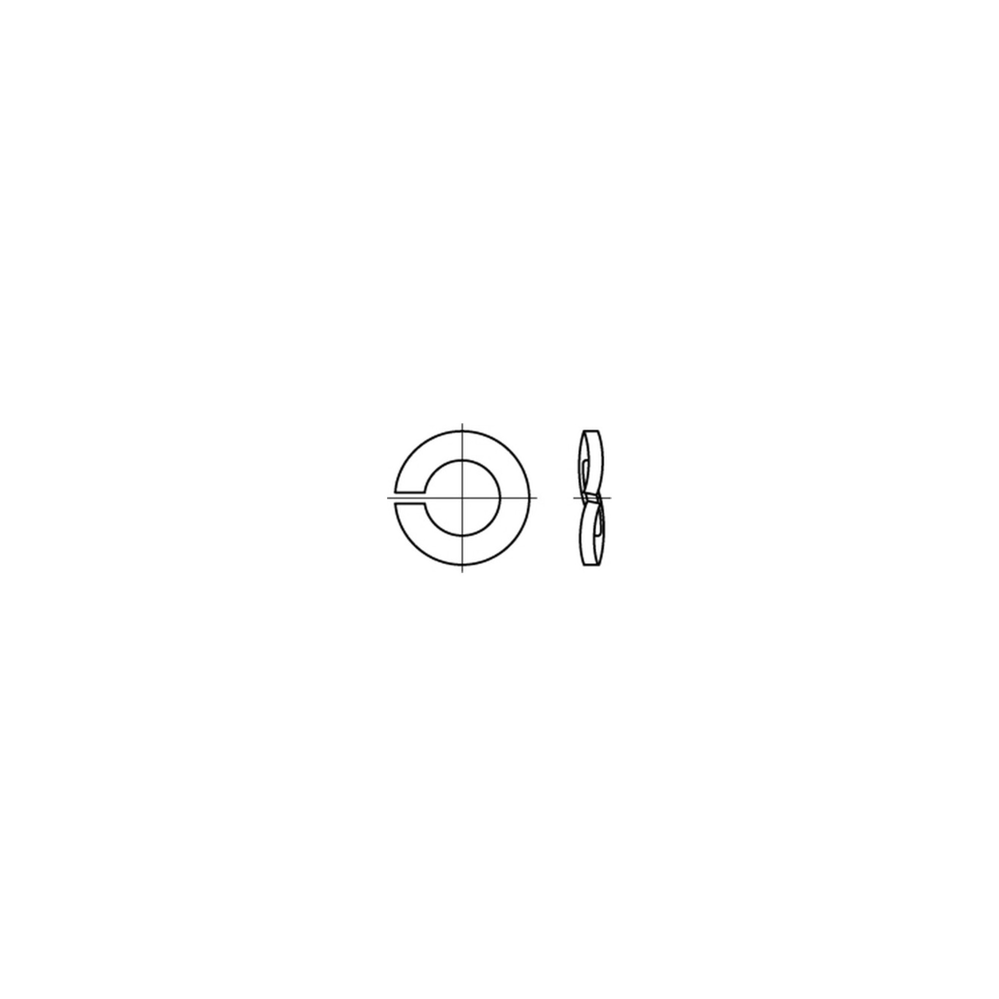 DIN 128 Federst. B 10 mech. verzinkt mech Zn K ; Industrial Quality Supplies