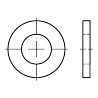 DIN 1440/ISO 8738 Scheibe für Bolzen, Edelstahl, blank