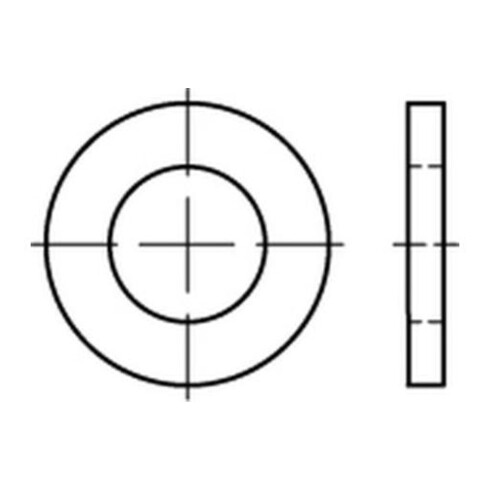 DIN 1441 Flache Scheibe Stahl 24mm galvanisch verzinkt Produktklasse C