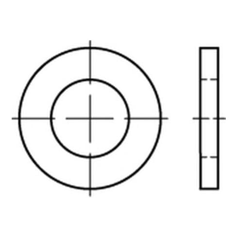 DIN 1441 Flache Scheibe Stahl 46mm galvanisch verzinkt Produktklasse C