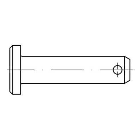 DIN 1444 Form B Splintlochbolzen galv. verzinkt Stahl