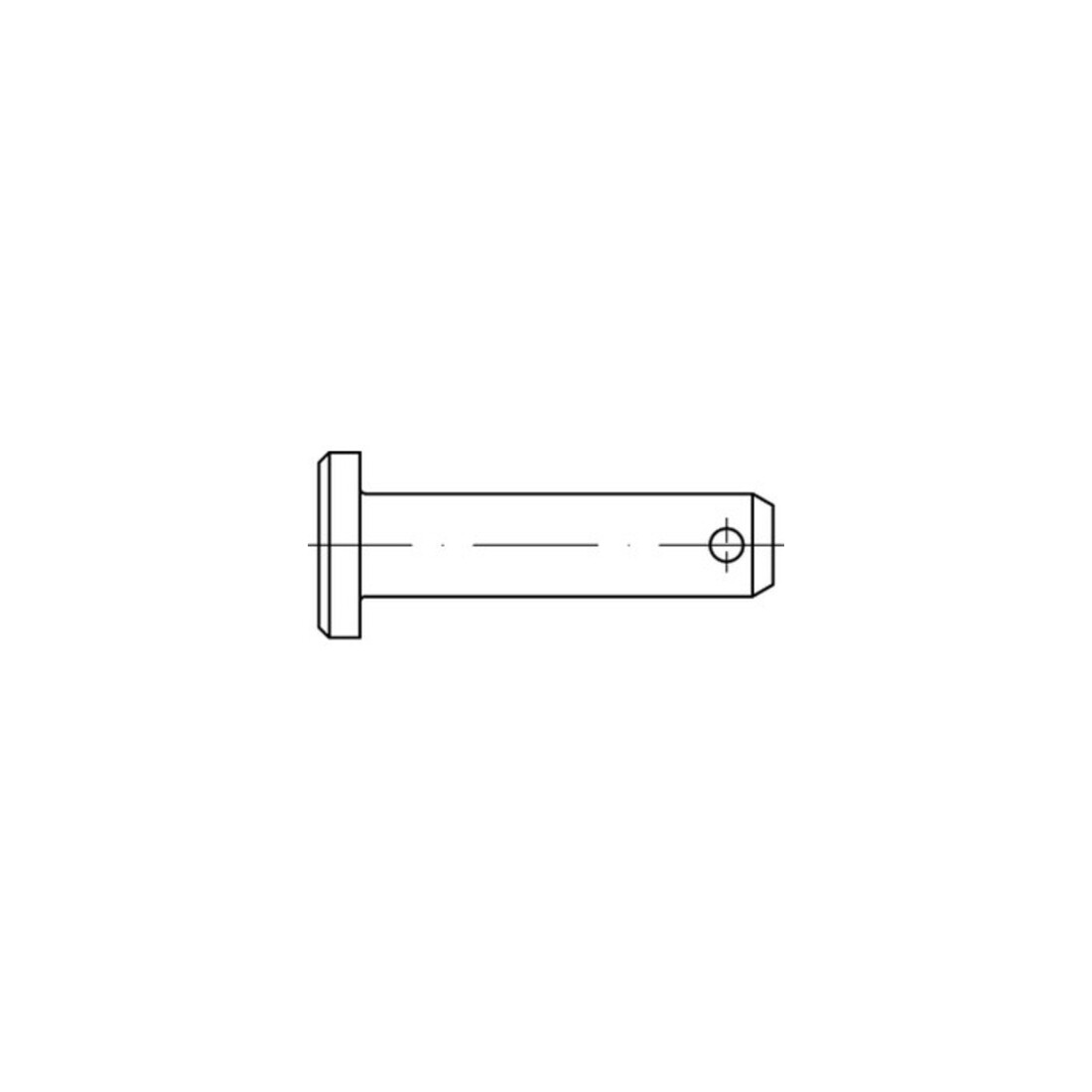 DIN 1444 Form B Splintlochbolzen galv. verzinkt Stahl