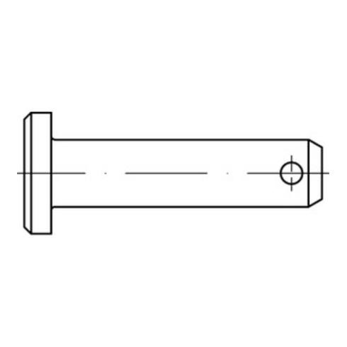 DIN 1444 Form B Splintlochbolzen galv. verzinkt Stahl