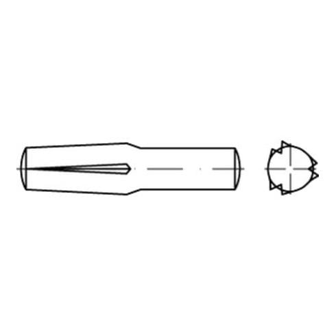 DIN 1474 Steckkerbstift, Stahl, blank