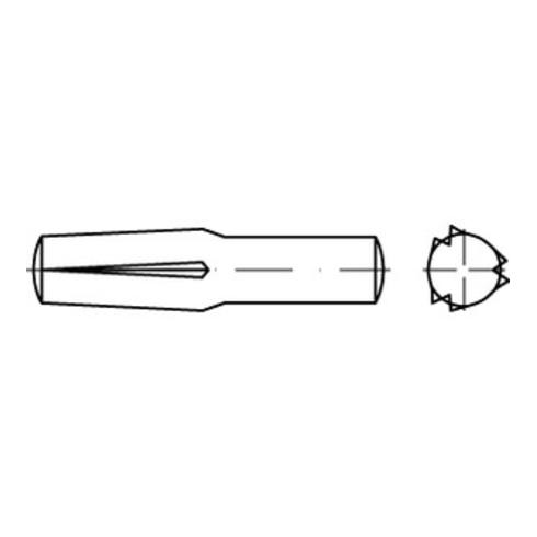 DIN 1474 Steckkerbstift, Stahl, blank