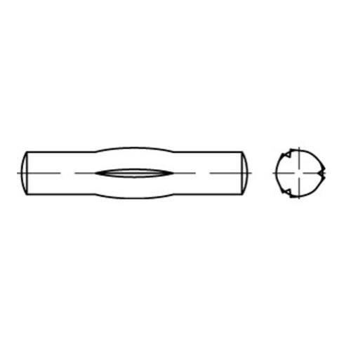 DIN 1475/ISO 8742 Knebelkerbstift, Stahl, blank