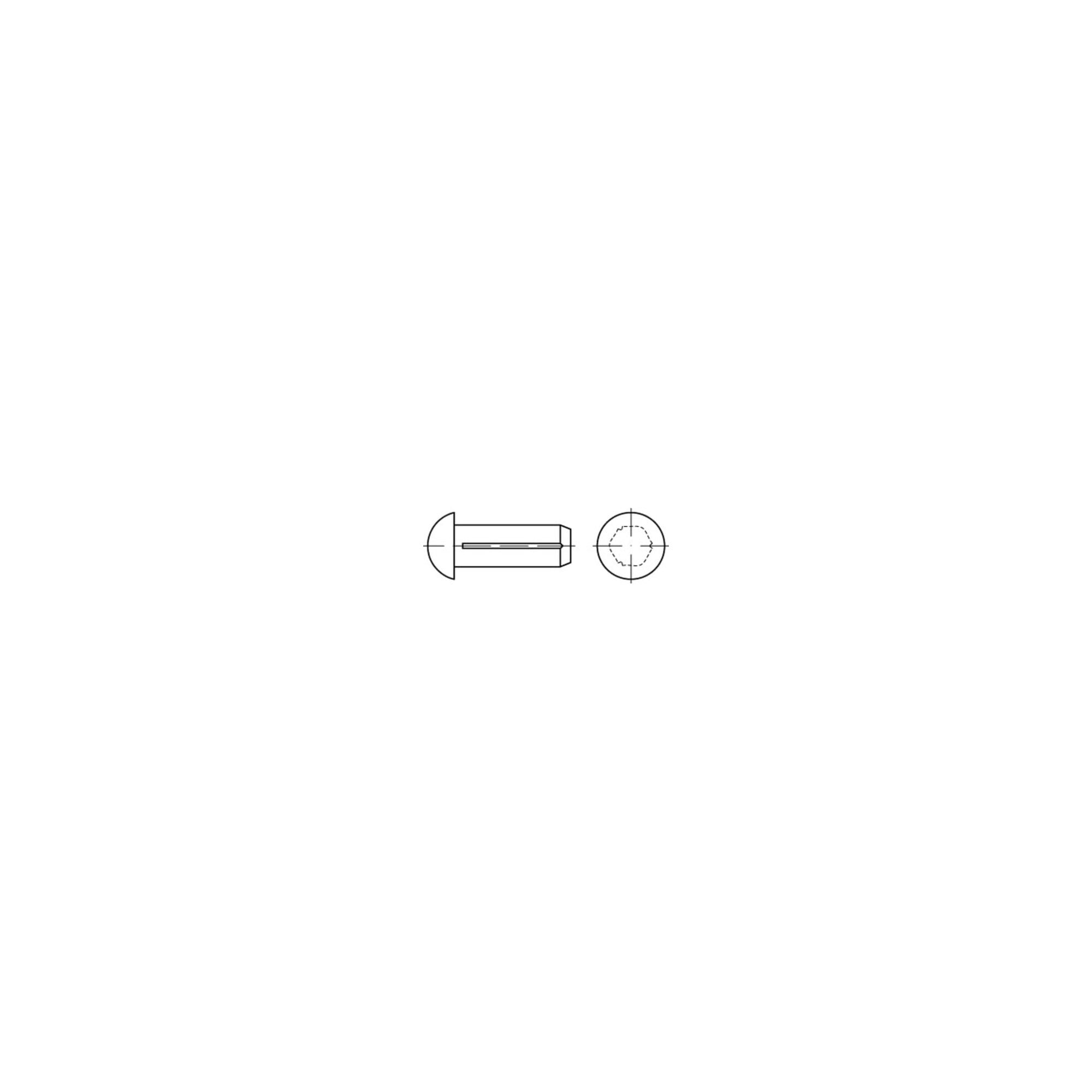 DIN 1476/ISO 8746 Messing 3 x 8 Ms K ; Industrial Quality Supplies