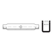 DIN 1478 Écrou de tendeur en tube d'acier, forme fermée, 3.6 galZn ÜZ fermé M6 HP