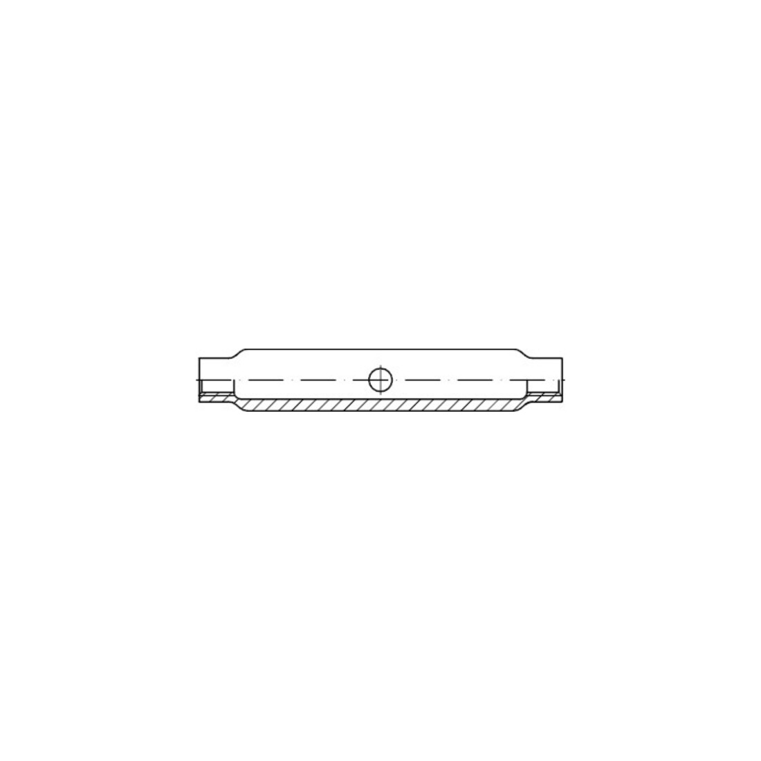DIN 1478 Écrou de tension en tube d'acier, forme fermée, 3.6 galZn fermé M24 HP