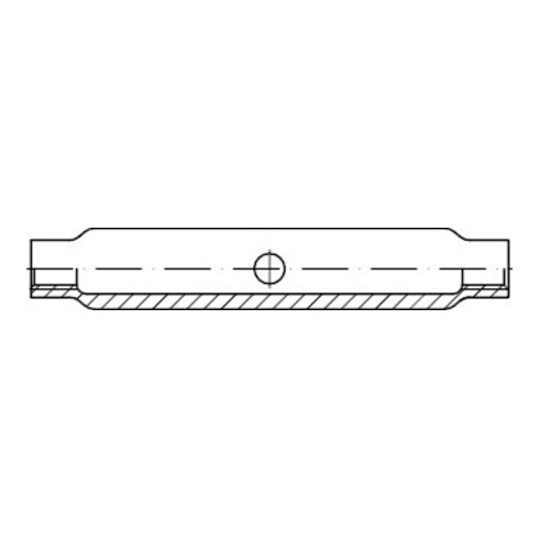 DIN 1478 Spannschloßmutter aus Stahlrohr, geschlossene Form, 3.6 galZn geschlossen M16 HP