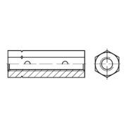 DIN 1479 Écrou à came hexagonal, sans accessoires, ST galZn M24 HP