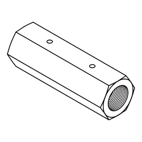 DIN 1479 Sechskant-Spannschloßmutter, ohne Zubehör, ST galZn M10 HP