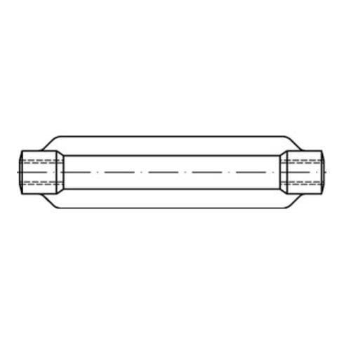 DIN 148 Spannschlossmuttern Stahl SP M 16 / 170 galvanisc