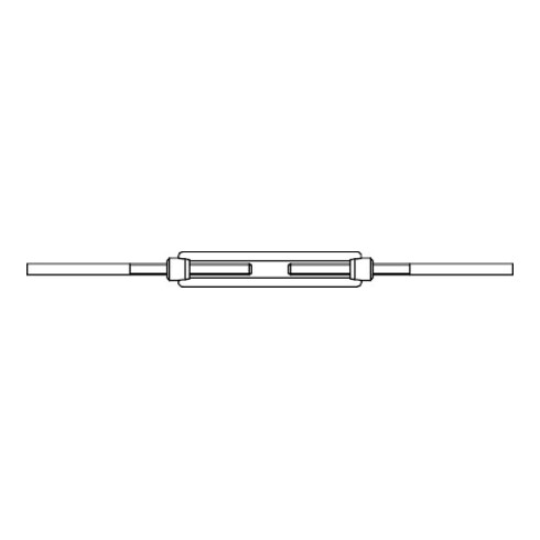 DIN 1480 Spannschloss, Edelstahl A2 m.Anschw. M12 geschm. HP