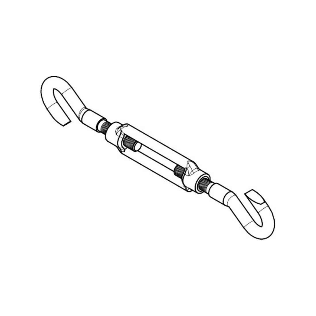 DIN 1480 Manille de levage, 3,6 galZn H/H M20 forgée HP