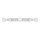 DIN 1480 Manille de serrage, 3,6 galZn Ö/Ö M16 forgé HP-1