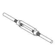 DIN 1480 Manille de tension, acier inox A2 avec œillet M20 forgé HP-3