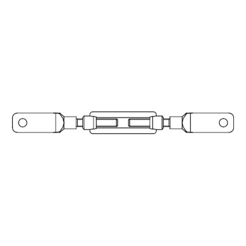 DIN 1480 Spannschloss, 3.6 galZn mBlattschr.M16 geschm.HP