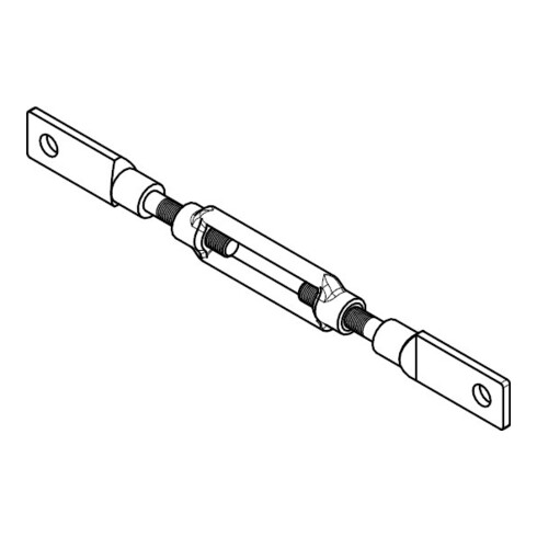 DIN 1480 Spannschloss, 3.6 galZn mBlattschr.M16 geschm.HP