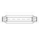 DIN 1480 Spannschloss, 3.6 tzn offen Gw.-tol.6h M20 geschm.HP-1