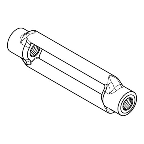 DIN 1480 Spannschloss, 3.6 tzn offen Gw.-tol.6h M20 geschm.HP
