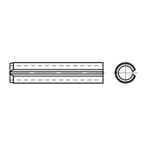DIN 1481 Spannstift (Spannhülse), schwere Ausführung, FST 4x24 HP