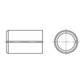 DIN 1498 Spannbuchse Federstahl EG