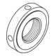 DIN 1816 Écrou à trou croisé, w = non trempé, non meulé, 14H M18x1,5 HP-3