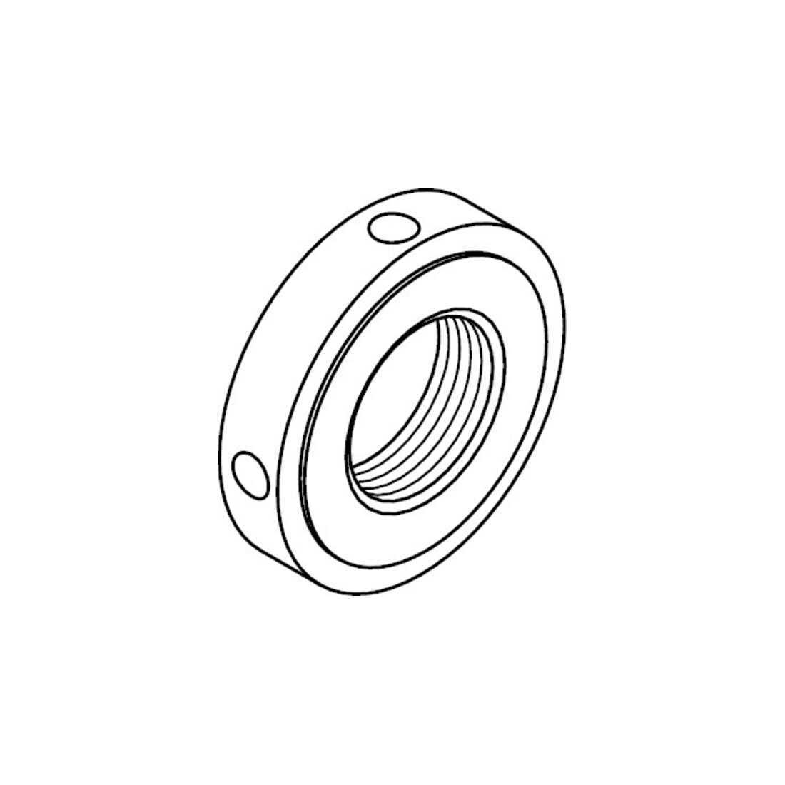 DIN 1816 Écrou à trou croisé, w = non trempé, non meulé, 14H M55x1,5 HP