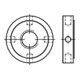 DIN 1816 Kreuzlochmutter, w = ungehärtet, ungeschliffen, 14H M28x1,5 HP-1