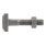 DIN 186-B Hammerschraube mit Vierkant, Stahl 4.6, blank-1