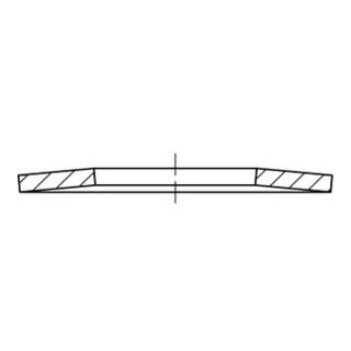 DIN 2093 Tellerfeder Stahl 16x8,2x0,9mm