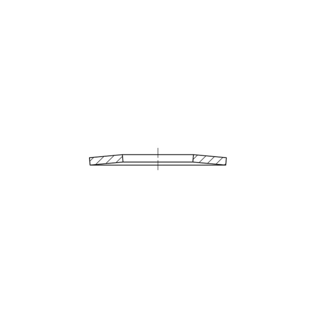 DIN 2093 Tellerfeder Stahl 70x24,5x3,0mm