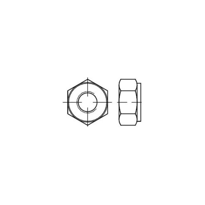 DIN 2510 Boulon à vis avec tige allongée, L= filetage long, avec écrou, 24CrMo5/25CrMo4 NF M27 HP