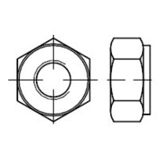 DIN 2510 Boulons à vis à tige élastique, L= avec filetage long, avec écrou, 24CrMo5/25CrMo4 NF M45 HP