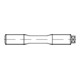 DIN 2510 Boulons à vis avec tige allongée, L= filetage long, avec écrou, 1.7709 LM27x160 par 2 écrous NF HP-1