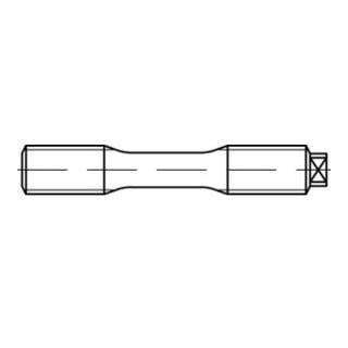 DIN 2510 Dehnschraube mit zwei Muttern, 21CrMoV5-7), blank