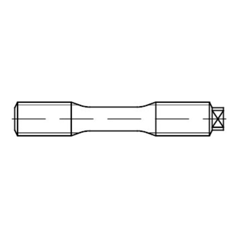 DIN 2510 Schraubenbolzen mit Dehnschaft, L= mit langem Gewinde, mit Mutter, 1.7709 LM30x180 je 2 Mu NF HP