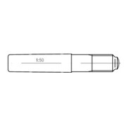 DIN 258 Kegelstift mit Gewindezapfen, ST 5x40 HP