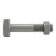 DIN 261 Hammerkopfschraube M10x60 Stahl 4.6 blank m. Mutter