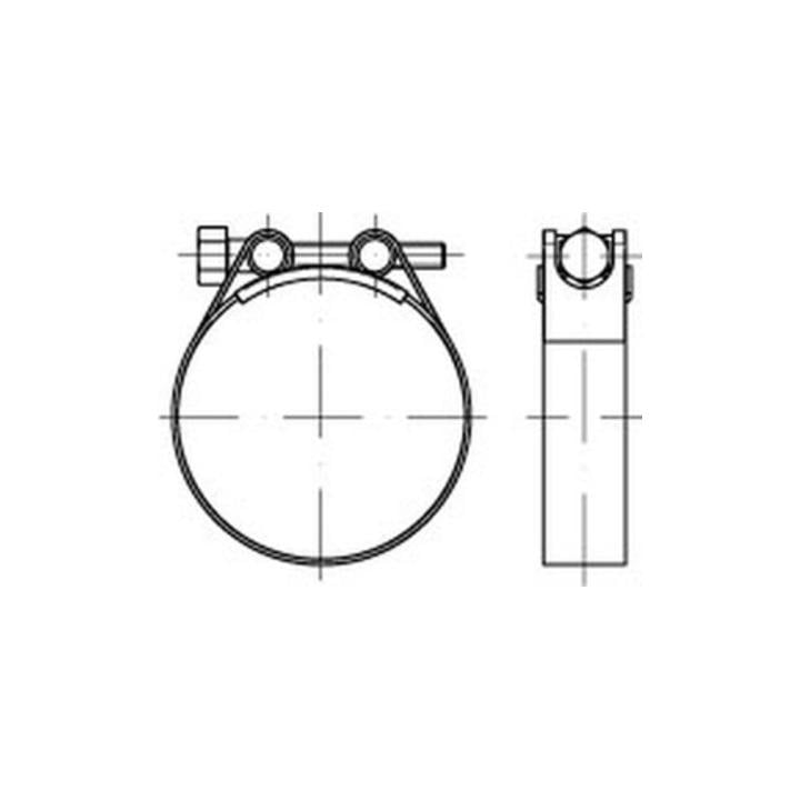 DIN 3017 1.4016 C1 59- 63/20 -W2 Schraube galvanisch verzinkt S