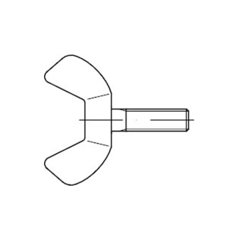 DIN 316 Flügelschraube, Edelstahl A2 M6x30 HP