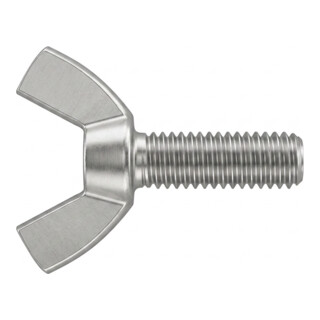 DIN 316 Flügelschraube amerikansiche Form M4x10 Edelstahl A2 blank