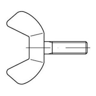DIN 316 Flügelschraube, amerikanische Form, Edelstahl, blank