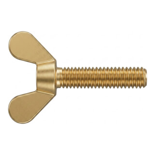 DIN 316 Flügelschraube, deutsche Form, Messing