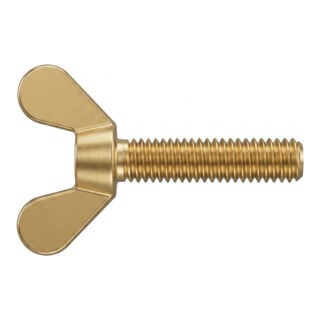 DIN 316 Flügelschraube, deutsche Form, Messing