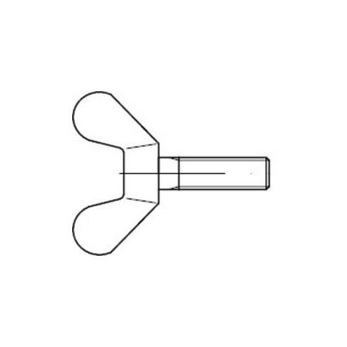 DIN 316 Vis à oreille, GT galZn M4x30 HP