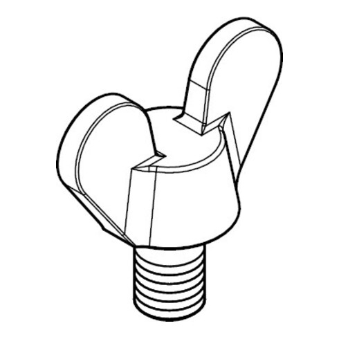 DIN 316 Vis à oreilles, GT galZn M12x25 HP